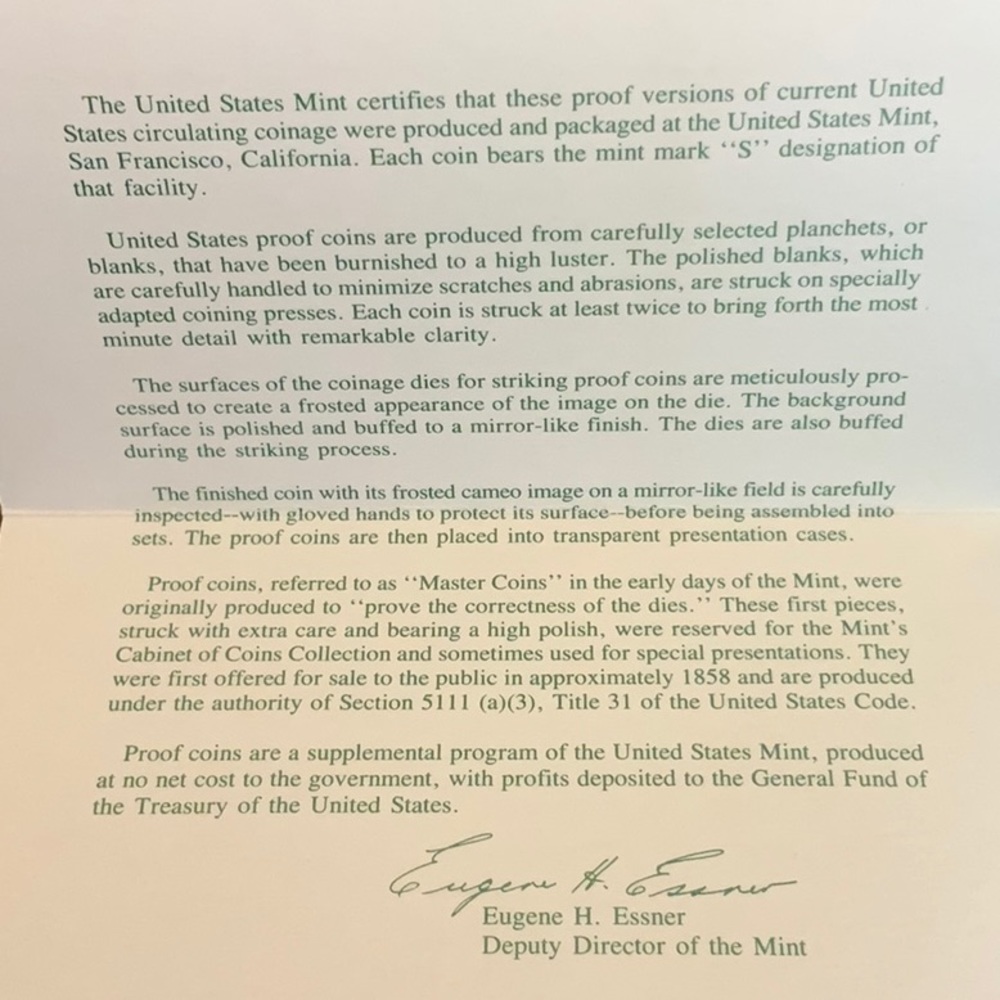 United States Mint Proof Set 1994 - Picture 10 of 11